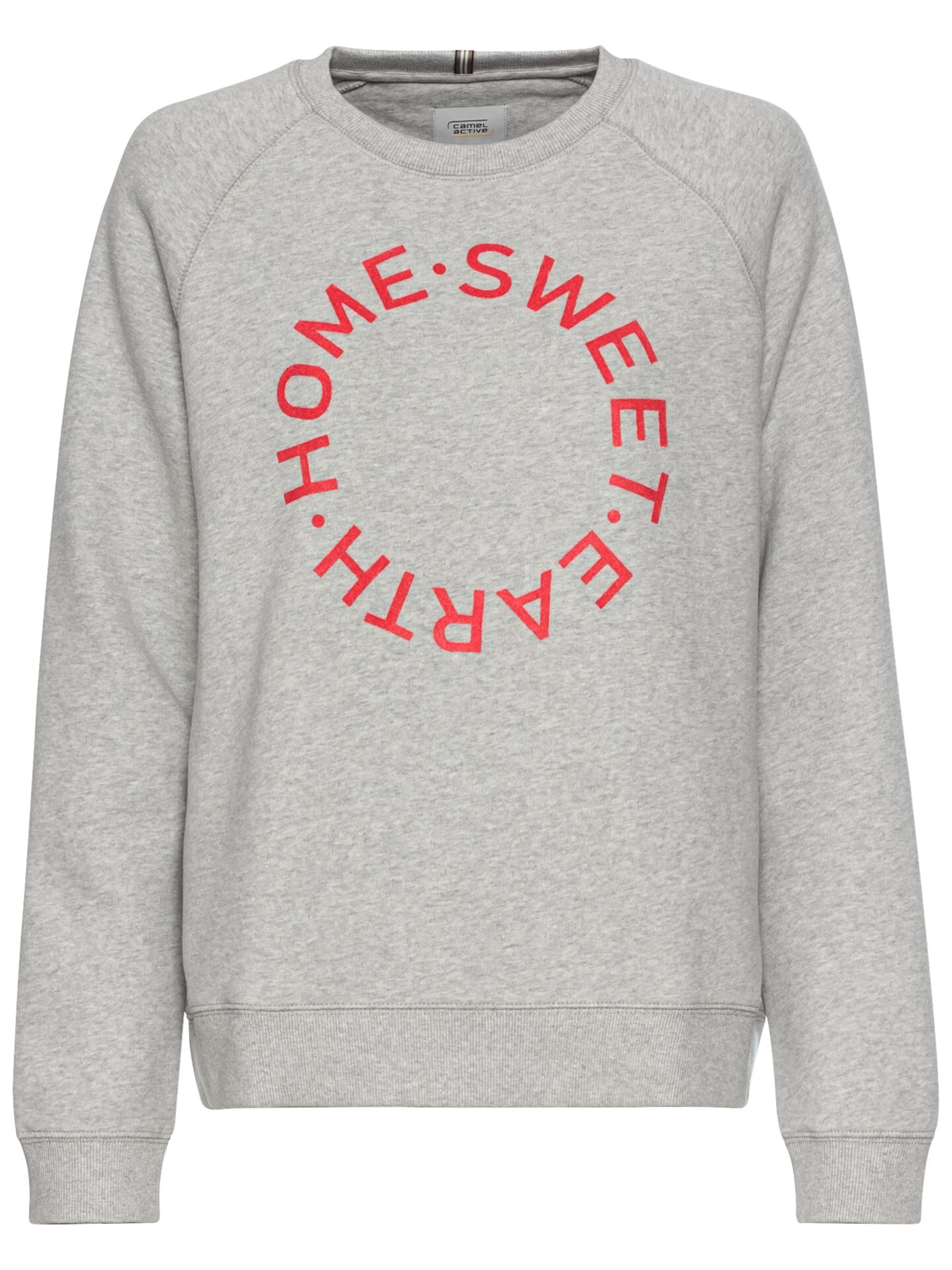 CAMEL ACTIVE Sweatshirt mit Print in Grau: Vorderseite