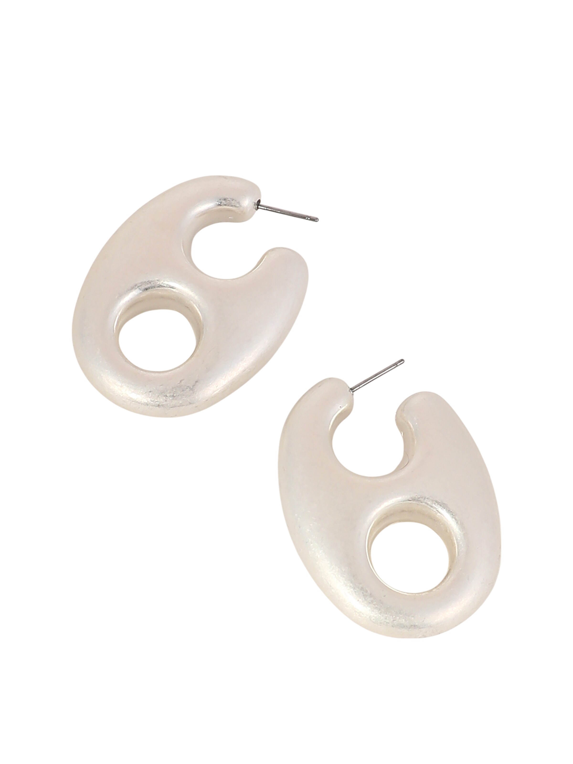 SOHI Серьги 'Sheva' в Серебристый: спереди