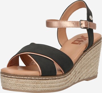 Xti Strap sandal in Black: front