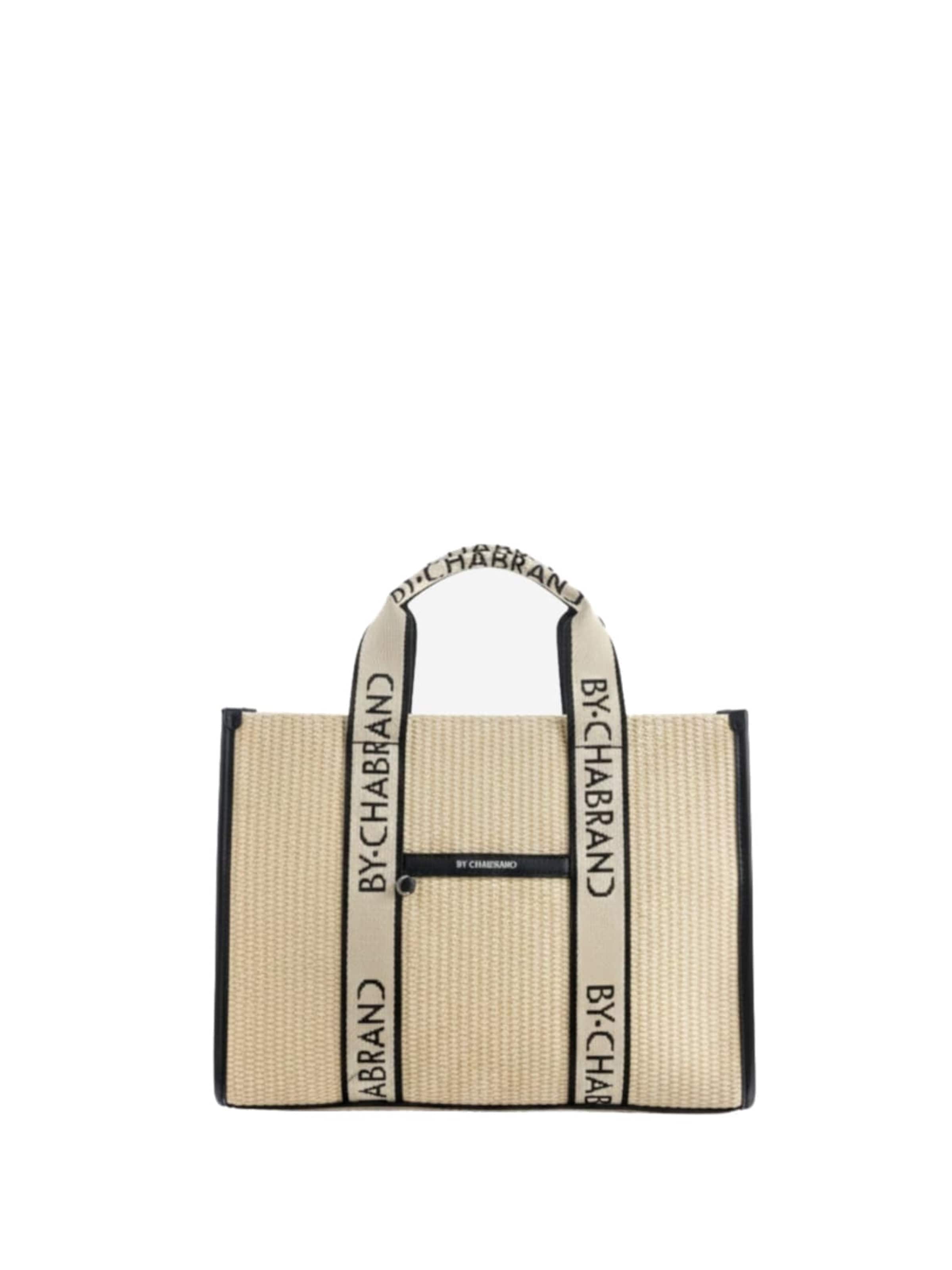 Chabrand Shopper 'Chabrand Sacs À Main Femme Emilie Beige Noir' in Beige: voorkant