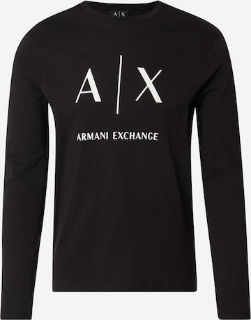 juoda ARMANI EXCHANGE Marškinėliai: priekis