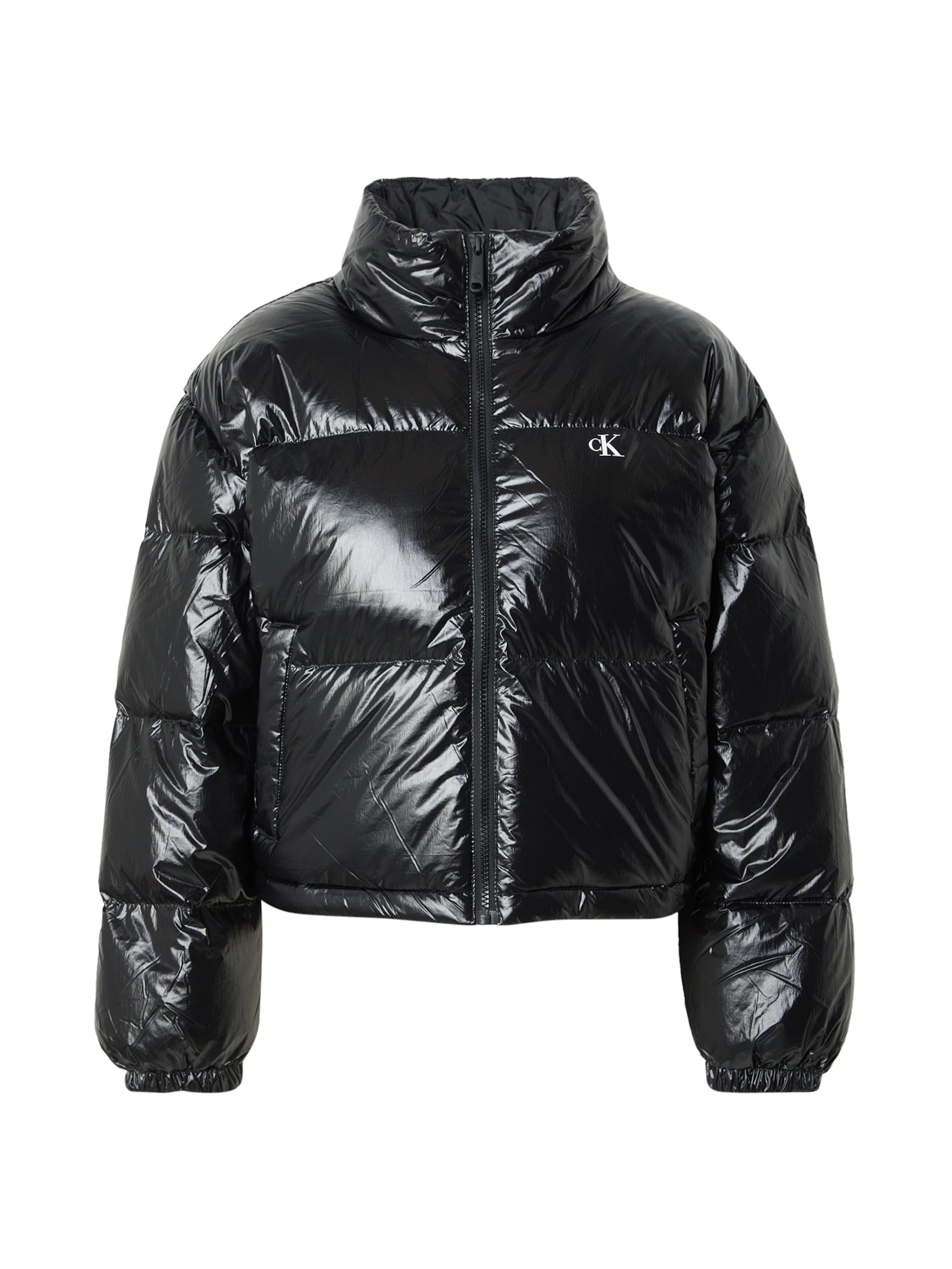 Calvin Klein Jeans Χειμερινό μπουφάν σε μαύρο: μπροστά