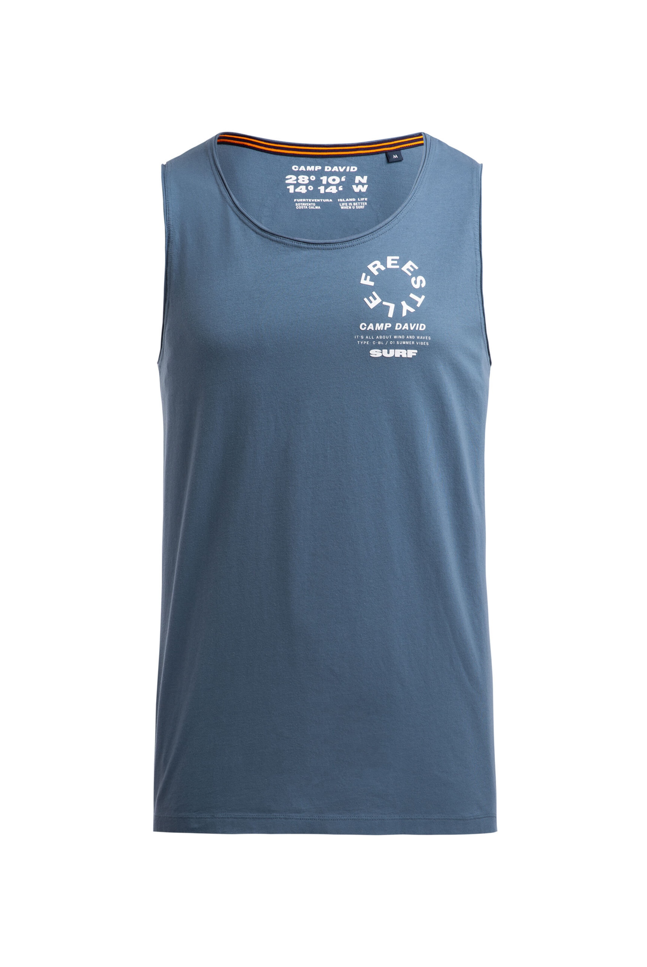 CAMP DAVID Shirt in Blue: front