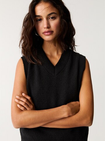 Gilet in maglia di Pull&Bear in nero