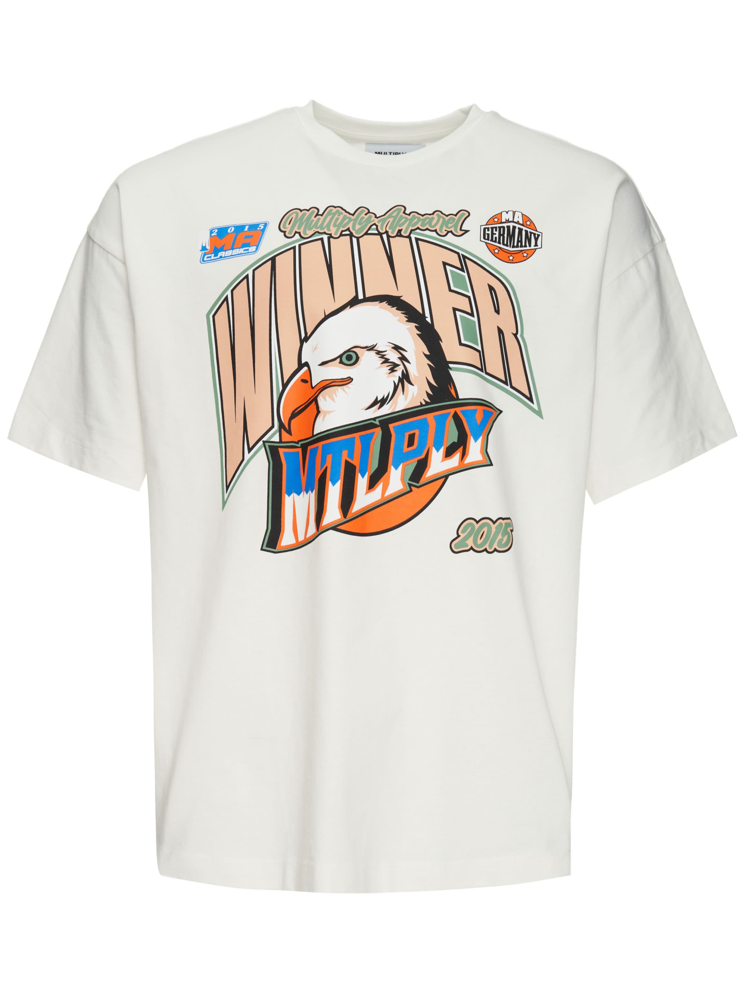 Multiply Apparel Shirt in Weiß: Vorderseite