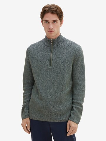 TOM TAILOR Sweater in Green: front