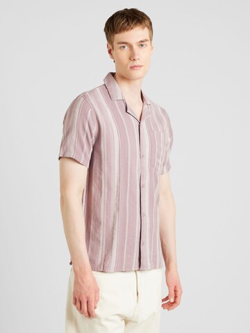 HOLLISTER Regular fit Button Up Shirt in Beige: front