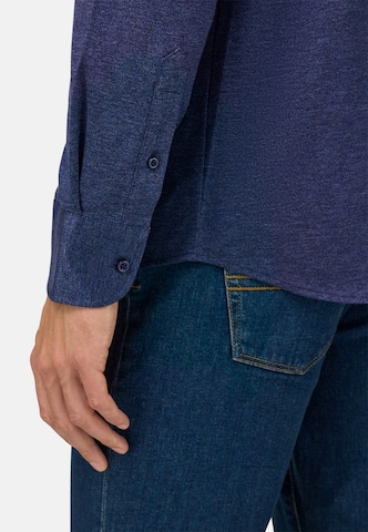 Coupe regular Chemise Boggi Milano en bleu