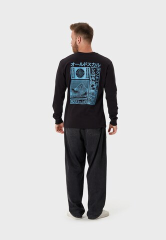 Oldskull Langarmshirt in Schwarz