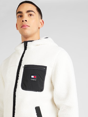 Tommy Jeans Fleece Jacket in White