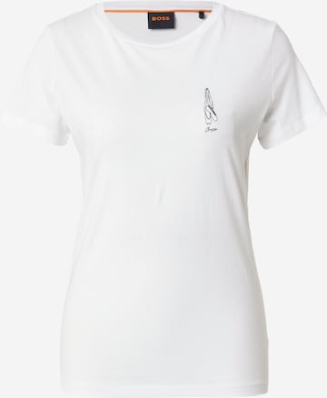 BOSS Paita 'C_Elove_1' värissä valkoinen: etupuoli