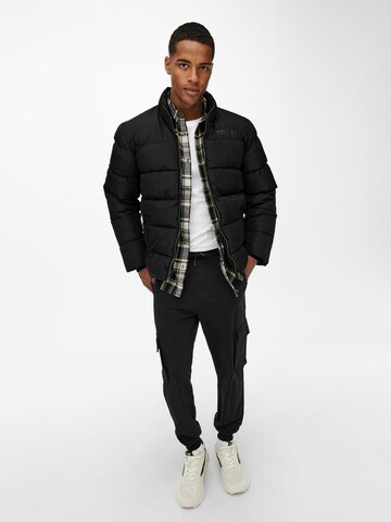 Only & Sons Between-Season Jacket 'Melvin' in Black