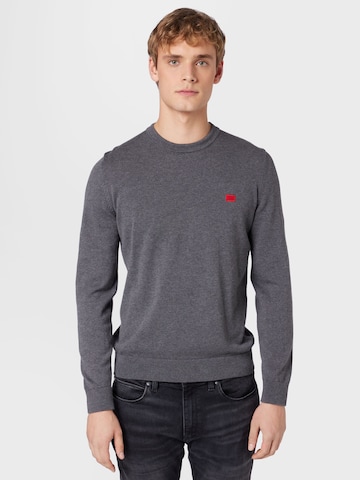 HUGO Red Sweater 'San Cassius-C1' in Grey: front