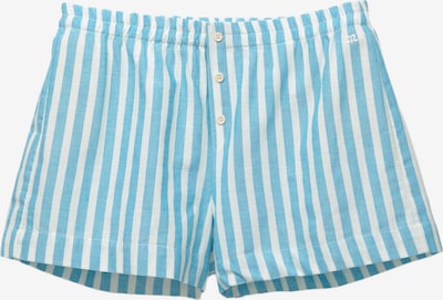 Pull&Bear Housut värissä vaaleansininen / valkoinen, Tuotenäkymä
