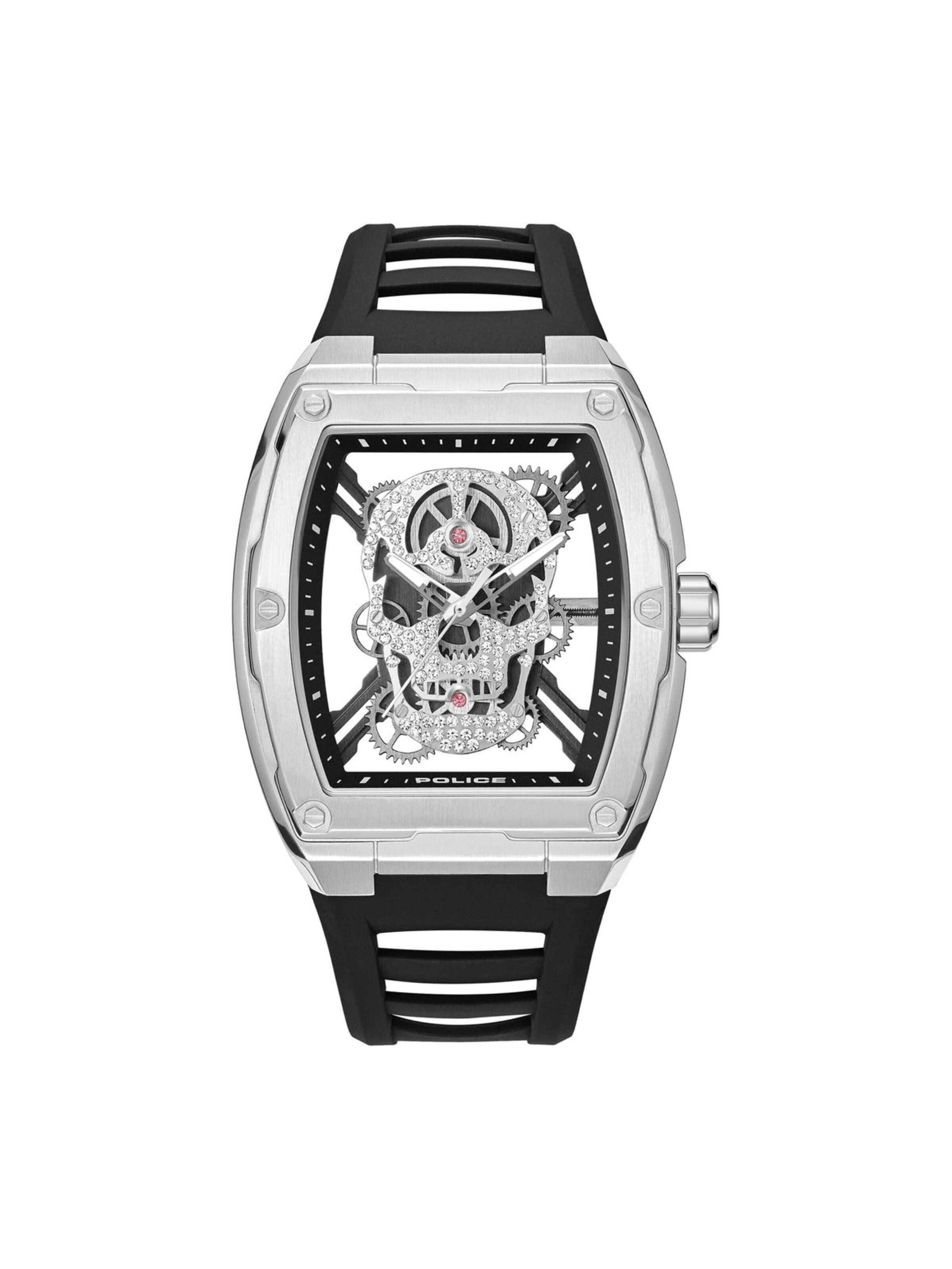 POLICE Analoog horloge in Zilver: voorkant