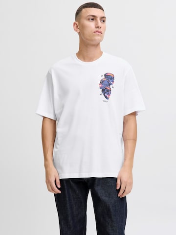 JACK & JONES - Camiseta 'JORSTEEL GALLERY' en blanco