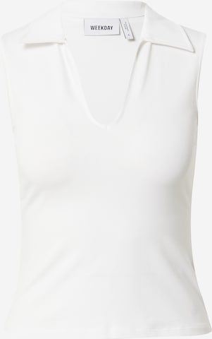 WEEKDAY Top 'Phoebe' in White: front