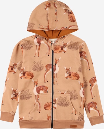 Veste de survêtement Walkiddy en beige : devant