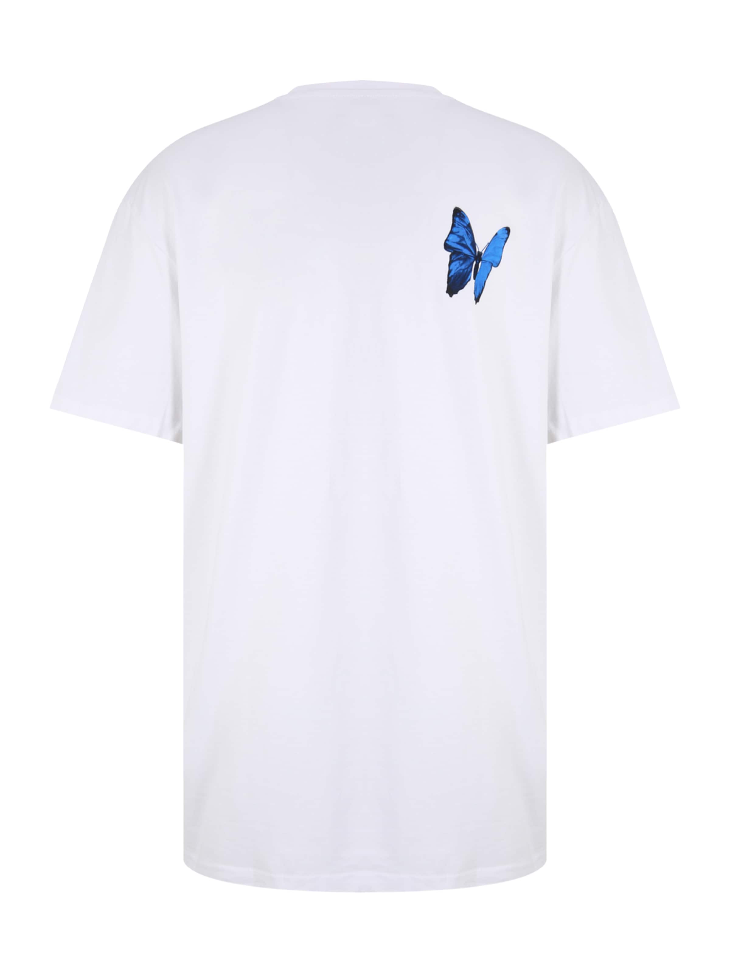T-Shirt 'Le Papillon' MT Upscale en blanc