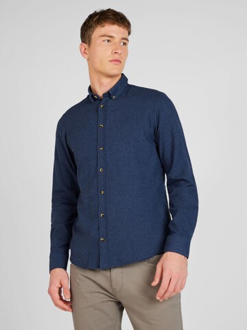 BLEND Regular Fit Skjorte 'Burley' i blå: forside