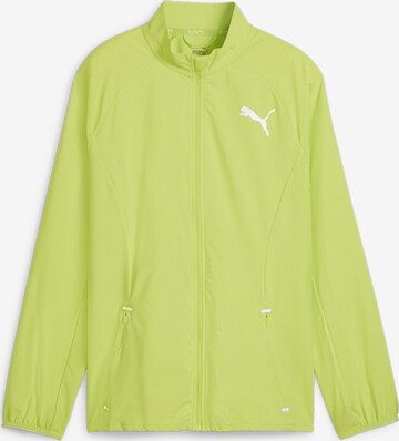 PUMA Athletic Jacket 'Run' in Green: front