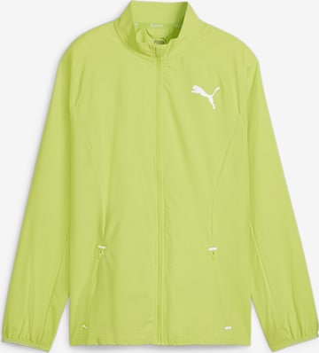 PUMA Athletic Jacket 'Run' in Green: front