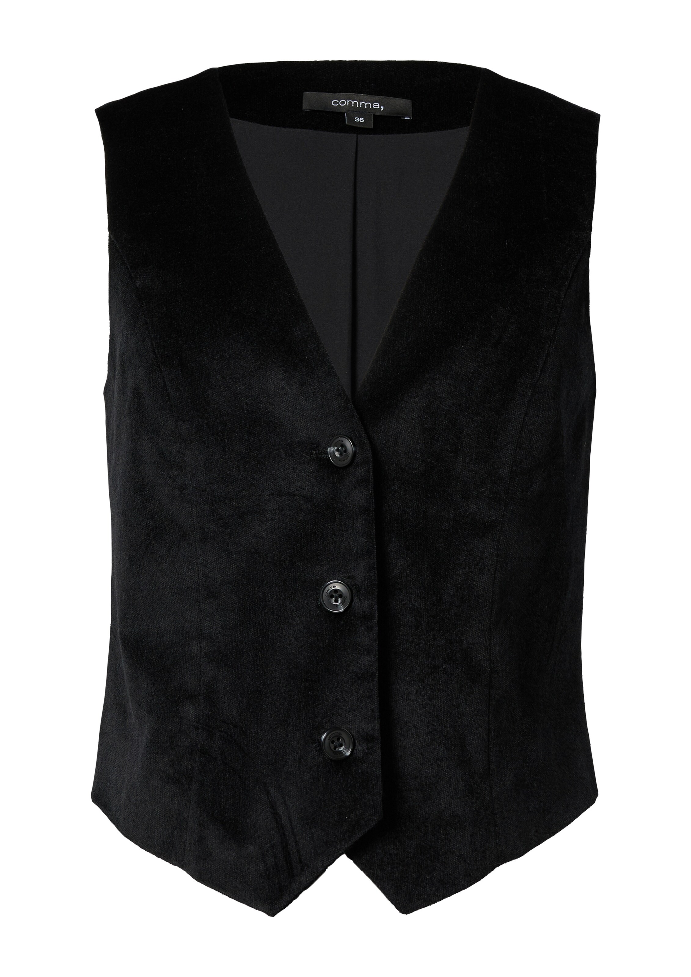 COMMA Vest in Black: front