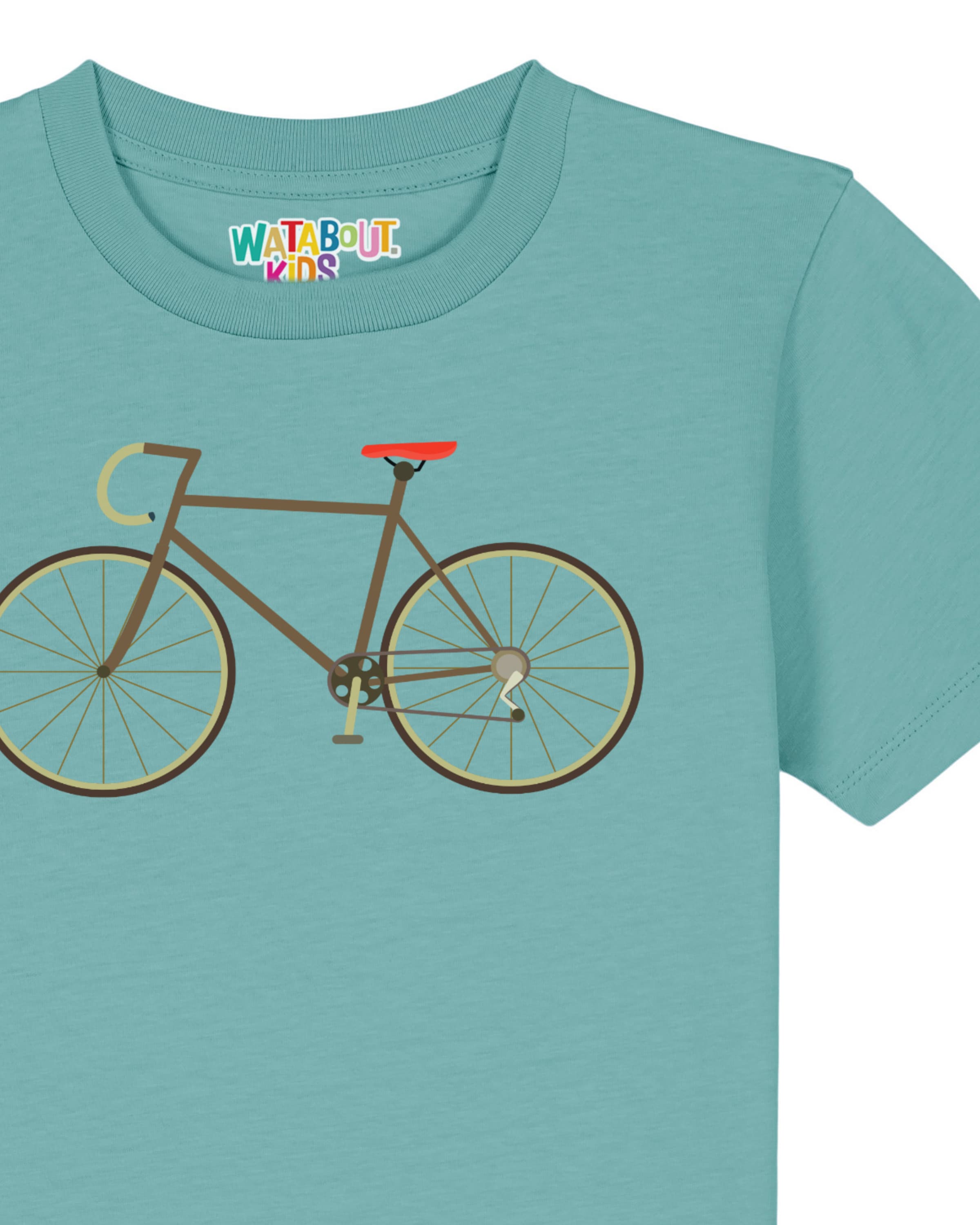 Maglietta 'Fahrrad' di watabout.kids in blu