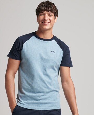 T-Shirt Superdry en bleu : devant