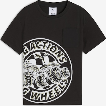 PUMA T-Shirt 'Puma x Hot Wheels™ Monster Trucks' in Schwarz: Vorderseite