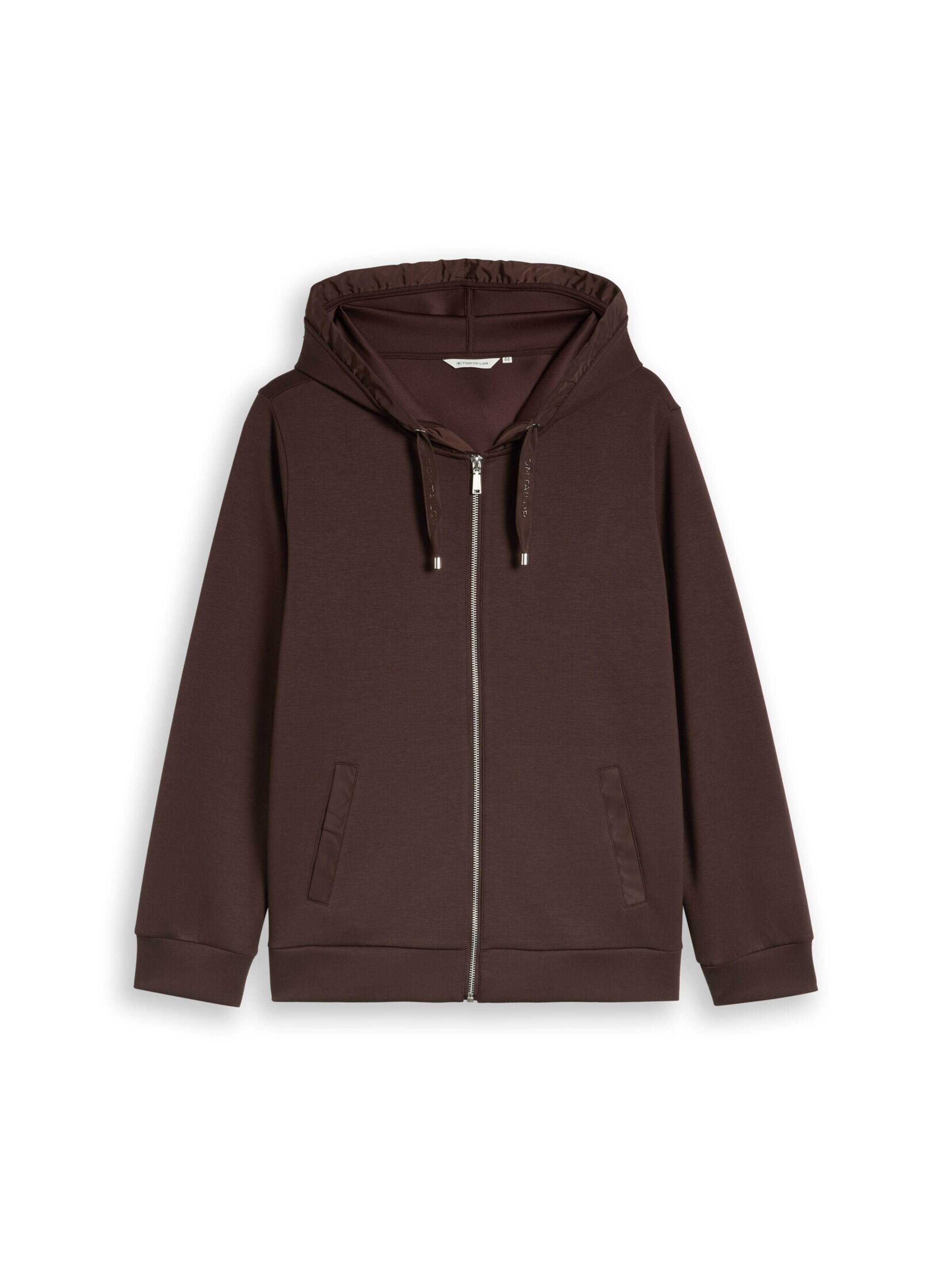 Veste de survêtement Tom Tailor Women + en marron : devant