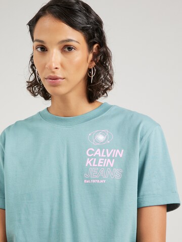 mėlyna Calvin Klein Jeans Marškinėliai