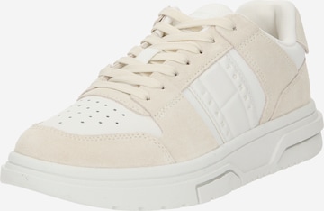 Sneaker bassa di Tommy Jeans in beige: frontale