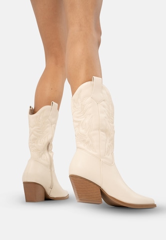 Salinyang Comwboystøvler i beige
