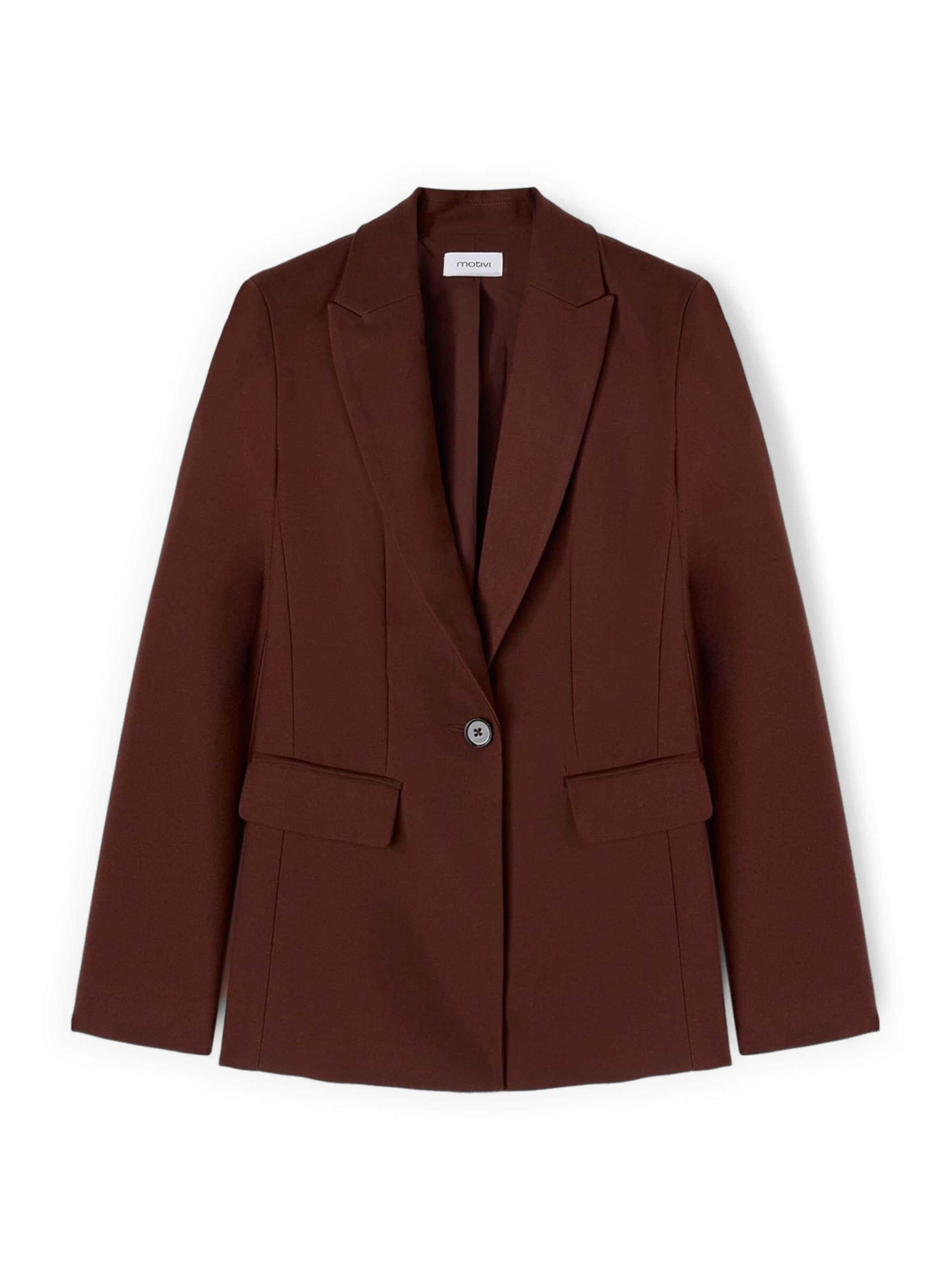 MOTIVI Tussenjas in Bruin: voorkant