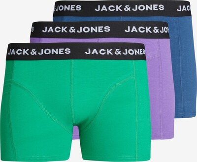 Boxeri 'SOLID' JACK & JONES pe albastru închis / verde jad / mov deschis, Vizualizare produs