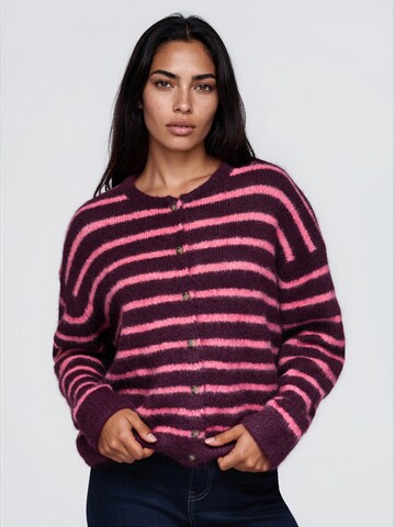 Ombre Knit cardigan in Red