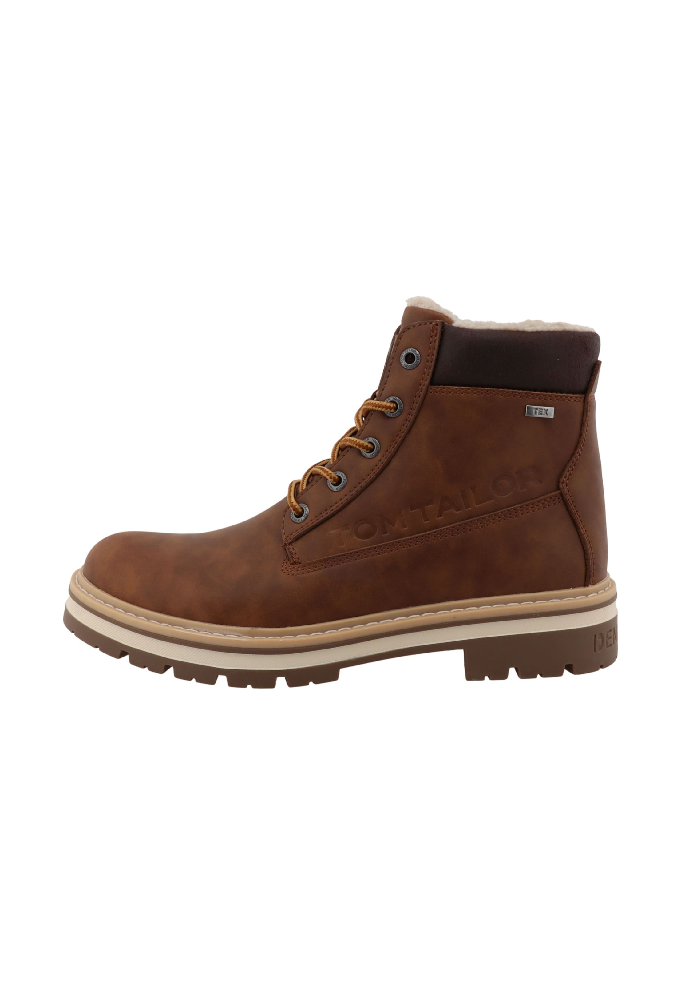 TOM TAILOR Veterboots in Bruin