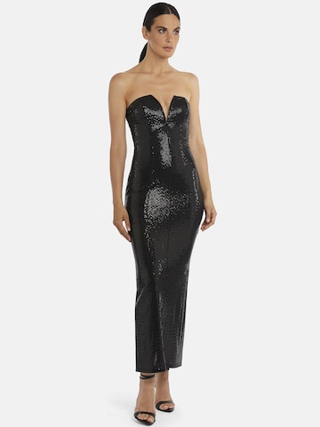 Robe de soirée 'DIVALIA' Nicowa en noir : devant