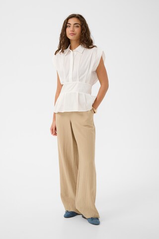 CULTURE - Blusa 'CUMalue Antoinett' em branco