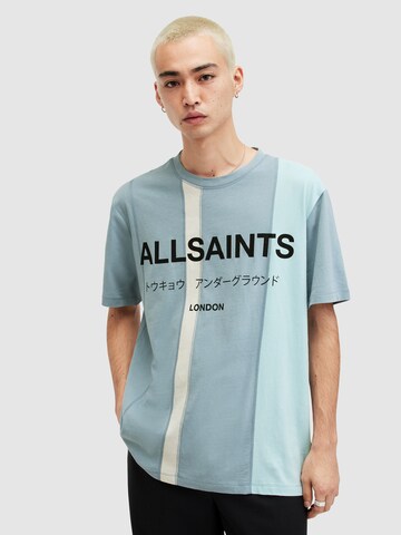 AllSaints Тениска 'REPURPOSE' в синьо: отпред