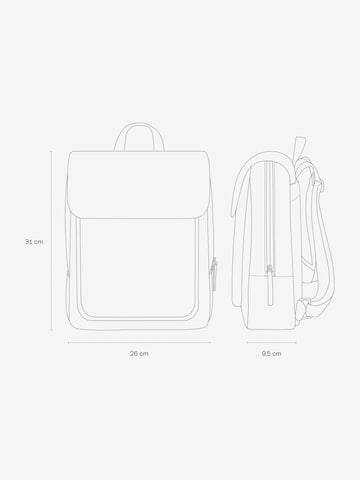 Kapten & Son Backpack 'Tromso Small Cream Black' in Black