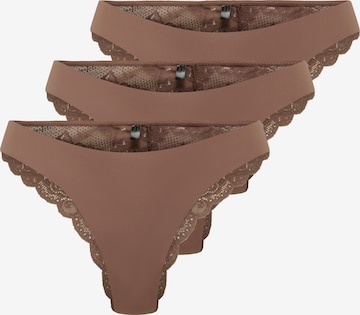 Slip 'ONLChloe' ONLY en marron : devant