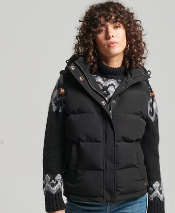 Gilet 'Everest' Superdry en noir : devant