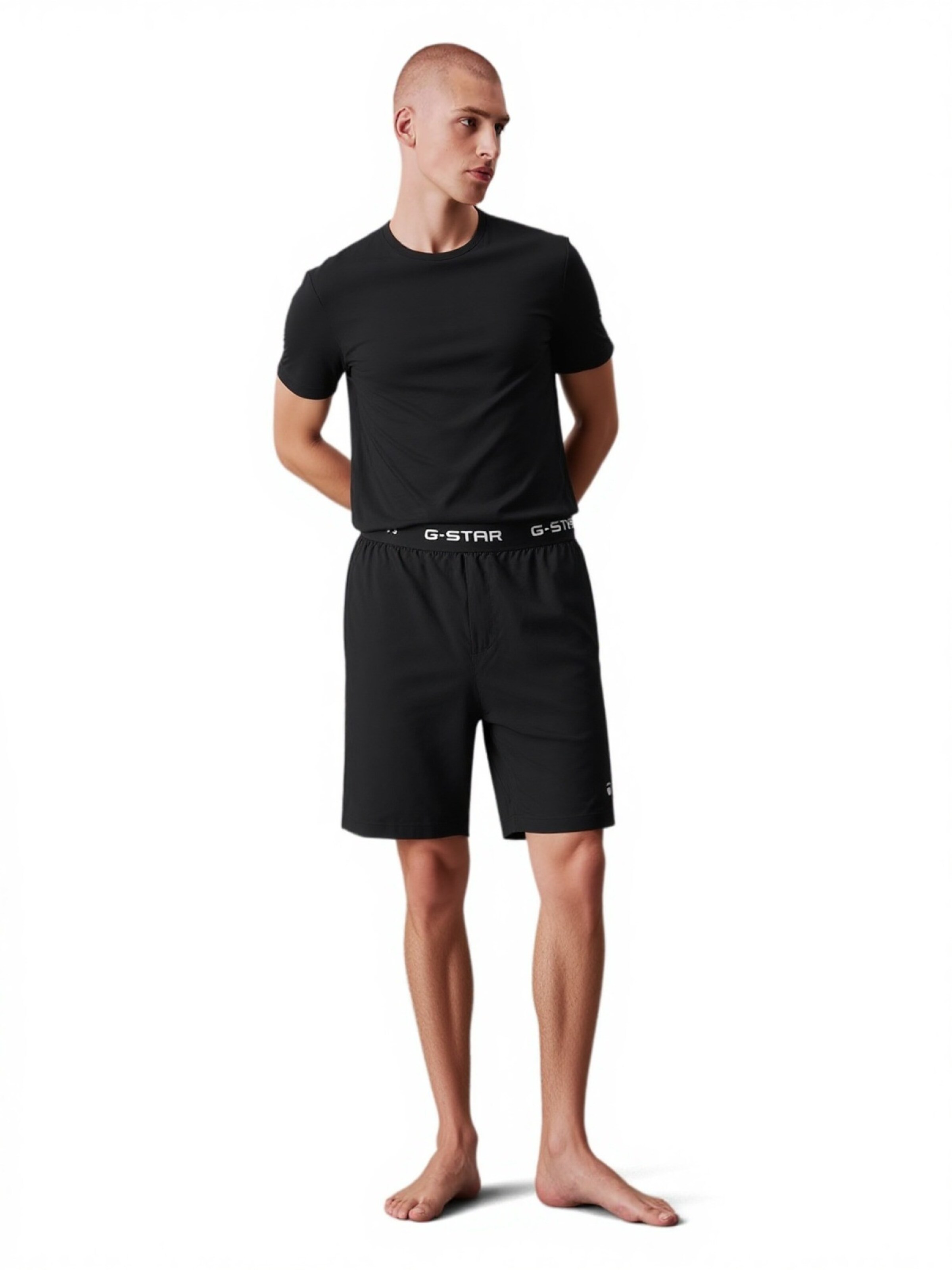 G-STAR Short Pajamas 'Slate' in Black
