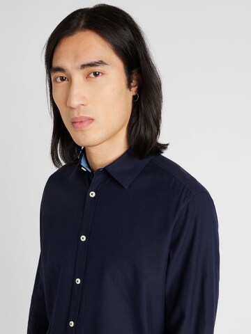 s.Oliver Regular fit Button Up Shirt in Blue