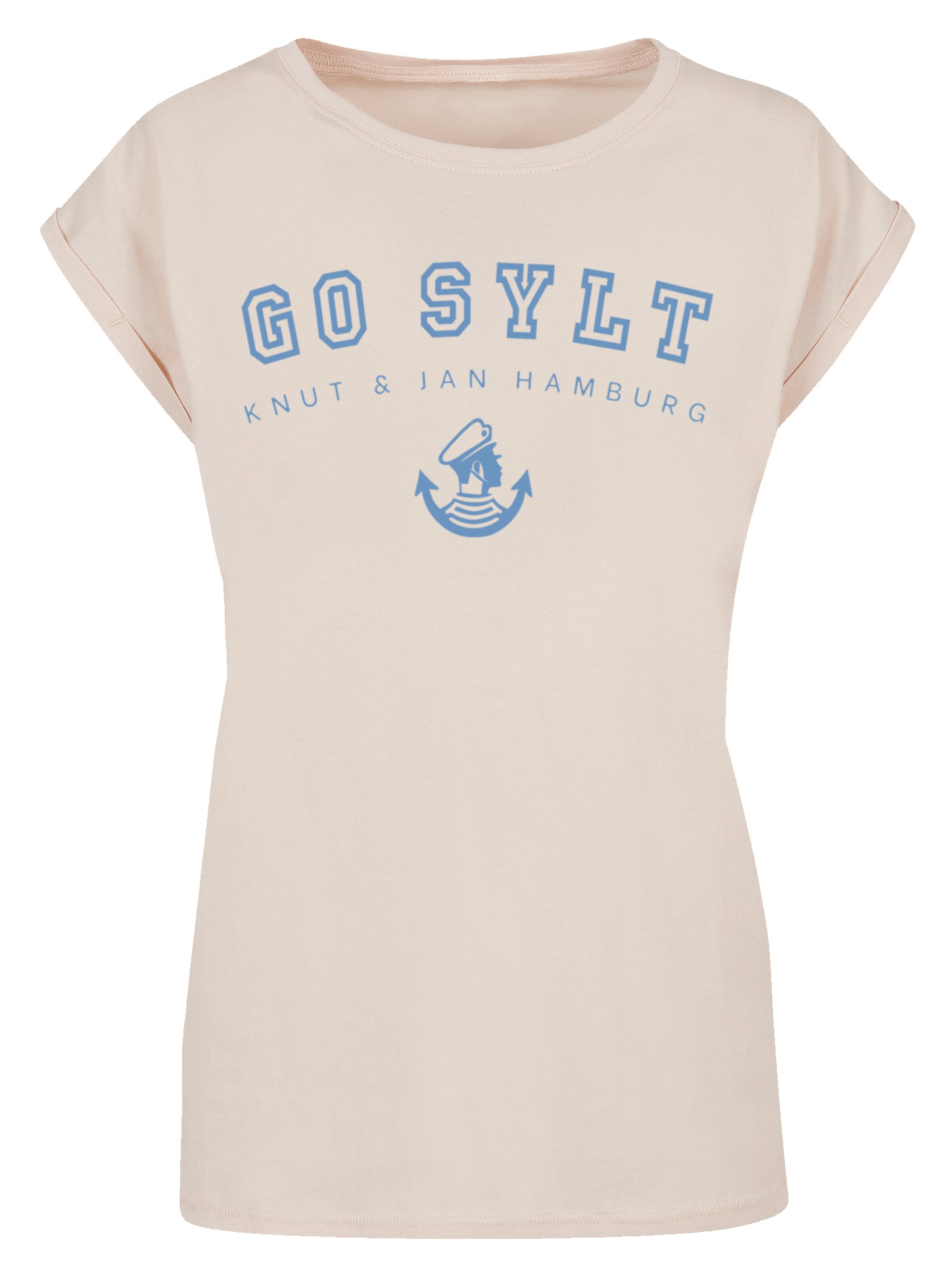 T-shirt F4NT4STIC en beige : devant