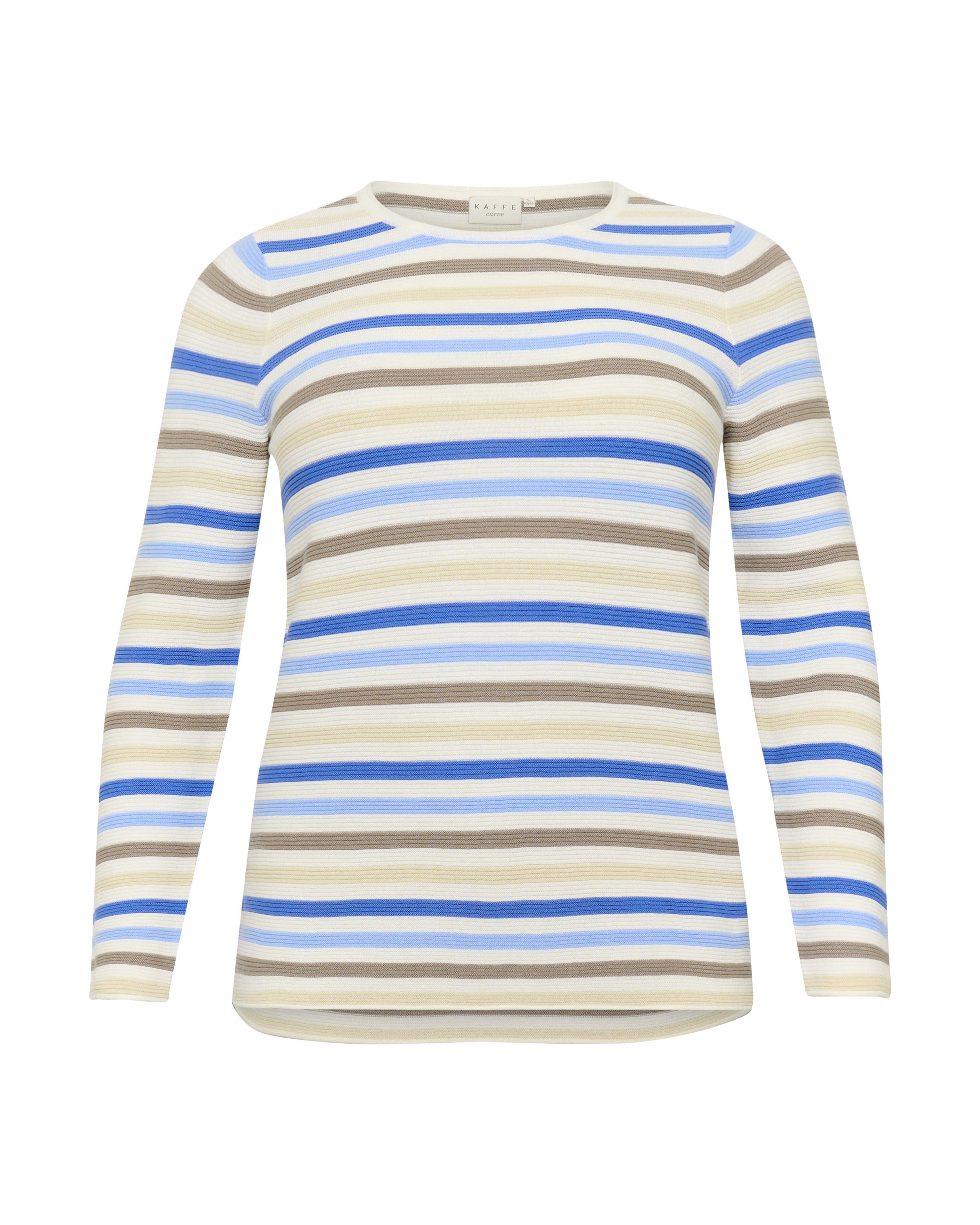 KAFFE CURVE Pullover 'Ninka' in Mischfarben: Vorderseite