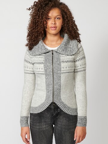 Cardigan KOROSHI en gris : devant