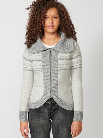 KOROSHI Strickjacke in Grau: predná strana